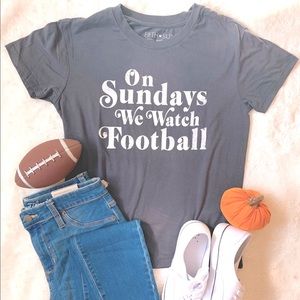 Grey Football Graphic Tshirt